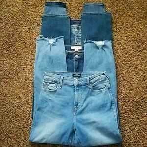 3 pairs of Jeans, 2 Pair Lucky Jeans, 1 Pair True Religion, Size: 4/27 for all 3